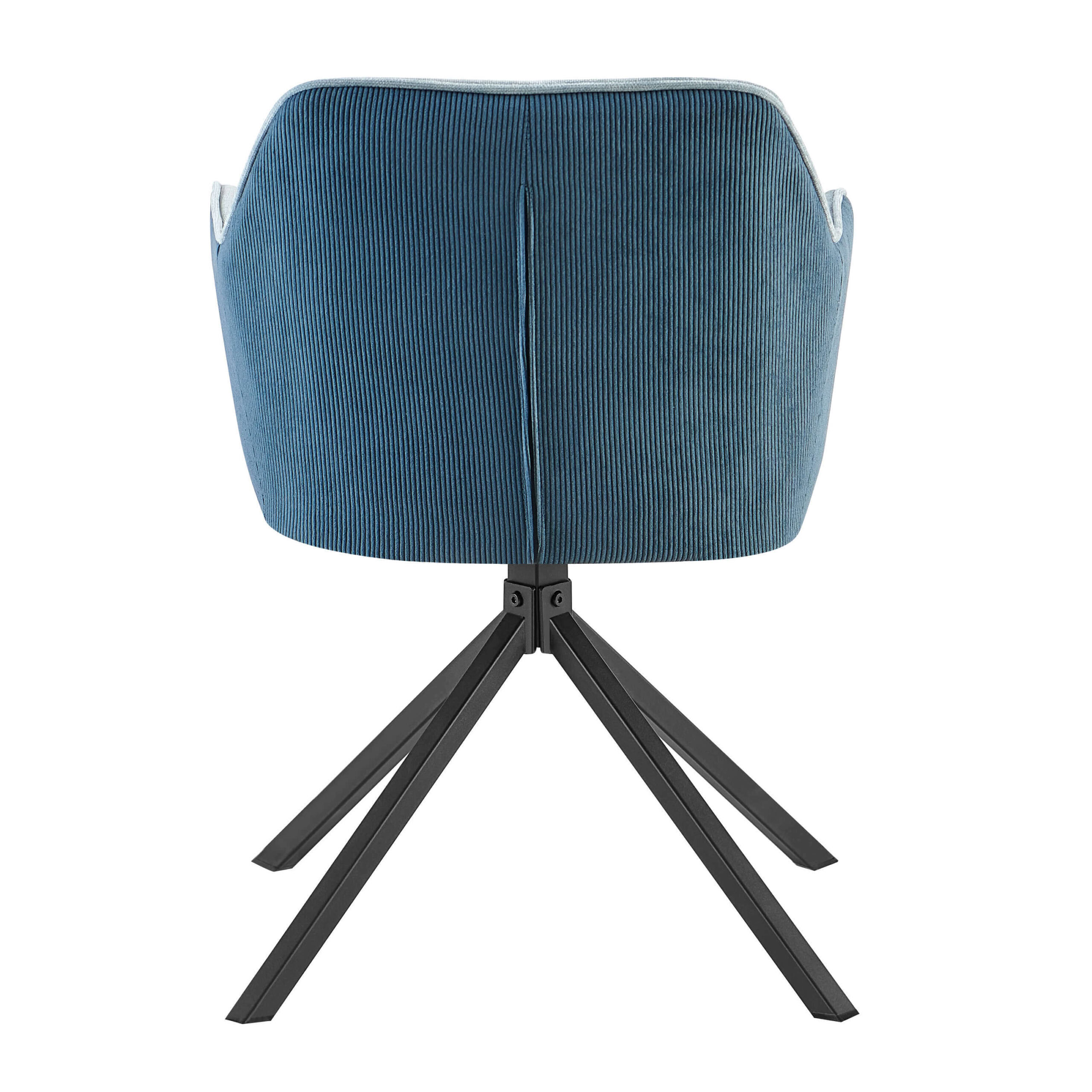 Scaun Rotativ Patti, Stofa, Albastru - imagine 3