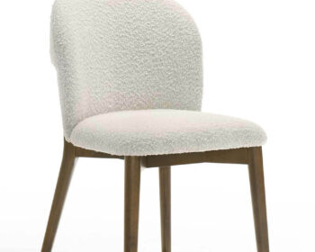 Scaun Cattelan, Lemn/Stofa - Nuc/Beige