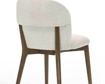 Scaun Cattelan, Lemn/Stofa - Nuc/Beige