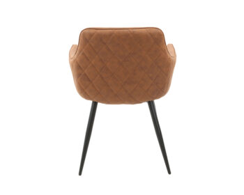 Scaun Utah, Metal/Microfibra, Cognac