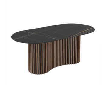 Masa dining cu Riflaje OSCAR 200