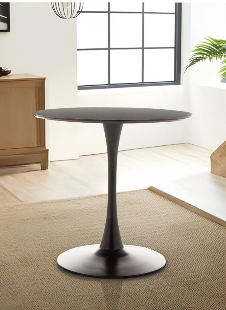 Masa Rotunda Marseille, Ø90 cm Neagra