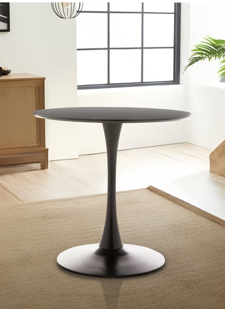 Masa Rotunda Marseille, Ø90 cm Neagra