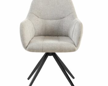 Scaun Mesola, Metal/Stofa, Beige
