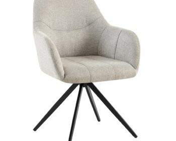 Scaun Mesola, Metal/Stofa, Beige