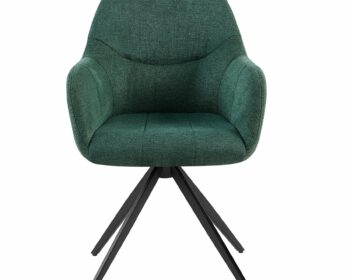 Scaun Mesola, Metal/Stofa, Verde