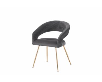 Scaun Seul, 58x57x77 cm, Catifea Gri Inchis