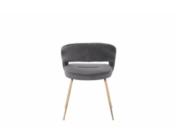 Scaun Seul, 58x57x77 cm, Catifea Gri Inchis