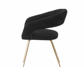 Scaun Seul, 58x57x77 cm, Catifea Neagra