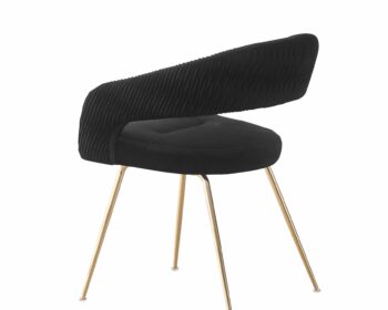 Scaun Seul, 58x57x77 cm, Catifea Neagra