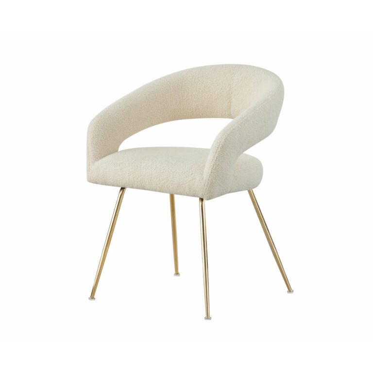 Scaun Seul, 58x57x77 cm, Stofa Boucle Beige