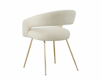 Scaun Seul, 58x57x77 cm, Stofa Boucle Beige